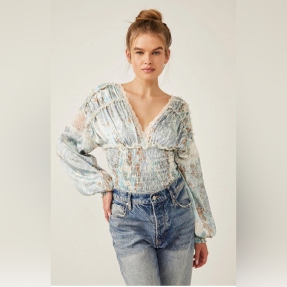 Free People Tops - Free People Worth The Wait Bodysuit Size Medium